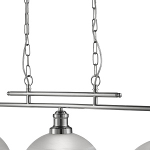 Lustra suspendata design clasic Bistro 3L argintiu satin 2683-3SS SRT - Img 3