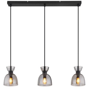 Lustra suspendata design decorativ MASSEY fumuriu 15769S-3 GL 247844 universul-luminii.ro