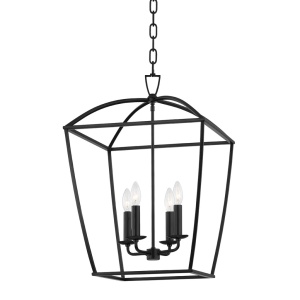 Lustra suspendata design felinar, Metal antic, BRYANT