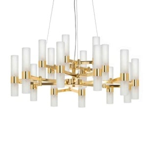 Lustra suspendata design minimalist Tub 18 auriu