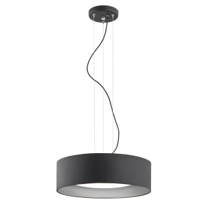Lustra suspendata design modern circular MOHITO negru/argintiu - Img 1