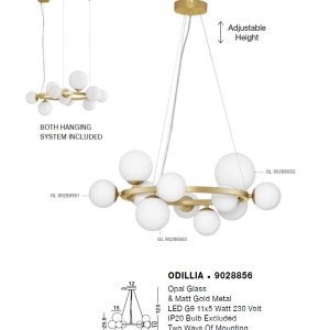 Lustra suspendata design modern decorativ ODILLIA 11L 138864 universul-luminii.ro
