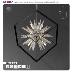 Lustra suspendata design modern Stellar 6L 110924 universul-luminii.ro