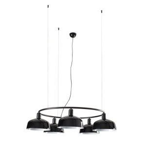 Lustra suspendata design modern TATAWIN M negru
