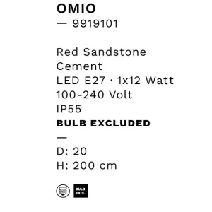 Lustra suspendata din ciment OMIO 20cm 168784 universul-luminii.ro