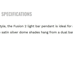 Lustra suspendata din metal Fusion 2L 223154 universul-luminii.ro