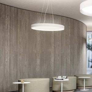 Lustra suspendata LED AVA 80cm, alb sau negru 218514 universul-luminii.ro