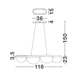 Lustra suspendata LED CLAIR - Img 5
