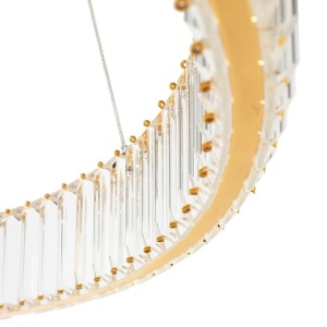 Lustra suspendata LED design ambiental Ring auriu 100cm 222204 universul-luminii.ro