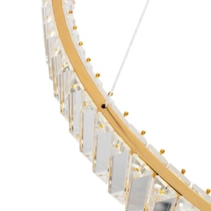 Lustra suspendata LED design ambiental Ring TRIPLES auriu - Img 10