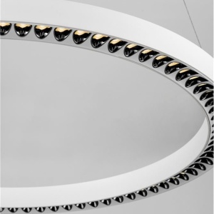 Lustra suspendata LED design circular DEOS alb NVL-9030895 - Img 8