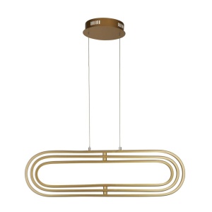Lustra suspendata LED design modern Clip auriu 111554 universul-luminii.ro