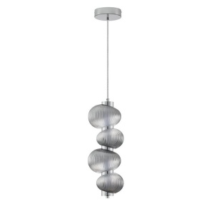Lustra suspendata LED design modern Leda crom - Img 1