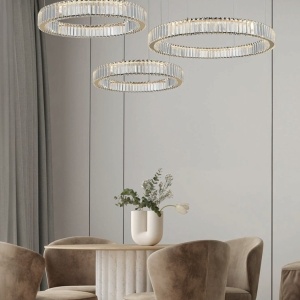 Lustra suspendata LED SPARK 40+60+80 DIMM GO 143644 universul-luminii.ro