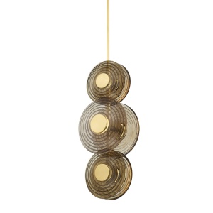 Lustra suspendata LUX Sticla, Fumurie, Otel, GRISTON PI1892706-AGB-CE HVL