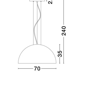 Lustra suspendata metal design decorativ THOLOS D-70cm 237094 universul-luminii.ro