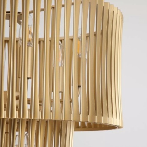 Lustra suspendata moderna metal auriu Split 9Lt - Img 4