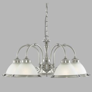 Lustra suspendata stil clasic American Diner 5L argintiu 1045-5 SRT 73884 universul-luminii.ro
