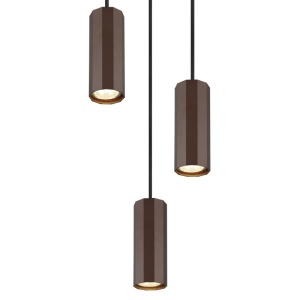 Lustra suspendata stil minimalist JAMES 3L bronz 162084 universul-luminii.ro