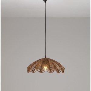Lustra suspendata stil natural ratan maro FLARE - Img 4