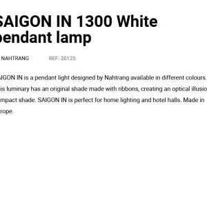 Lustra XXL suspendata design decorativ SAIGON IN 130cm White 214814 universul-luminii.ro