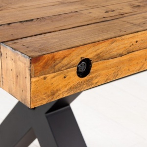 Masa design industrial Thor 300cm Pin maro vintage - Img 3