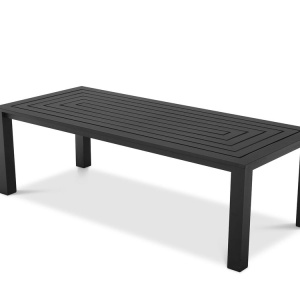 Masa design LUX din aluminiu Vistamar negru, 240x105cm 115001 HZ - Img 3