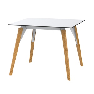 Masa design modern premium FAZ WOOD, 90x90cm - Img 2