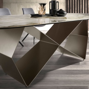 Masa dining deosebita design LUX Porcelain-Marble 240cm - Img 7