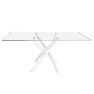 Masa dreptunghiulara design modern Veola alb, 180x95cm - Img 4