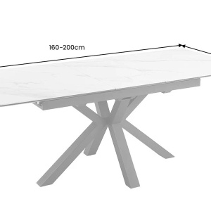 Masa extensibila, Ceramica Alba, ETERNITY 160-200cm A-46625 VC - Img 4