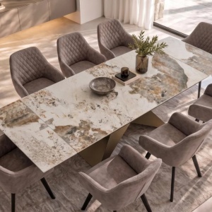 Masa Extensibila cu Blat Ceramic Pandora, DIAMOND 180-260cm - Img 5