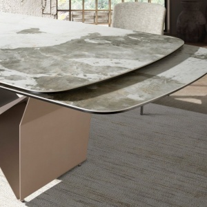 Masa extensibila deosebita design LUX Marble 200-290x100cm - Img 3