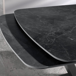 Masa extensibila deosebita design LUX Porcelain Marble 160-240cm - Img 4