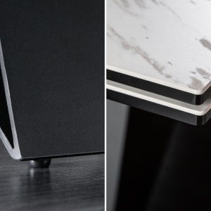 Masa extensibila design extravagant Prometheus 180-260cm, gri alb - Img 2