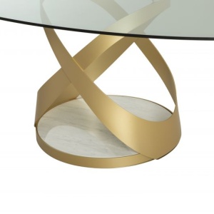 Masa ovala eleganta design LUX Capri 220x120cm - Img 3