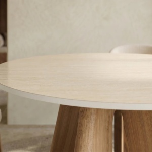Masa rotunda cu blat ceramic ORGANIKO 120cm - Img 2