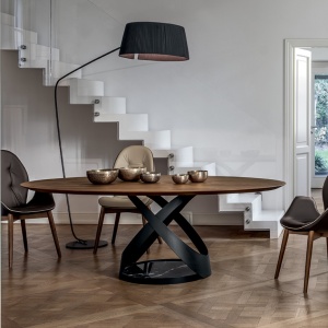 Masa rotunda eleganta design LUX Capri 140cm - Img 11