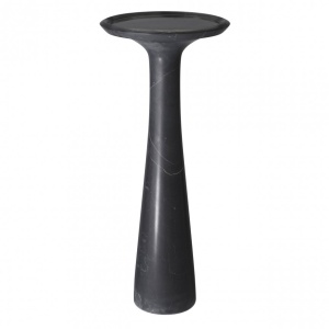 Masuta auxiliara design LUX din marmura neagra Pompano high