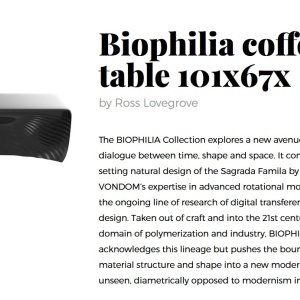 Masuta cafea exterior / interior design modern premium BIOPHILIA - Img 4
