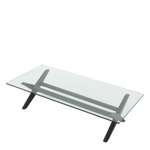 Masuta de cafea design elegant LUX Maynor, lemn negru 114499 HZ - Img 3