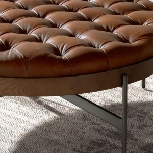 Masuta de cafea design LUX Dark Brown Leather - Img 6