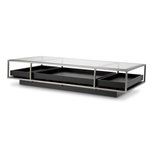 Masuta de cafea design LUX Roxton, negru