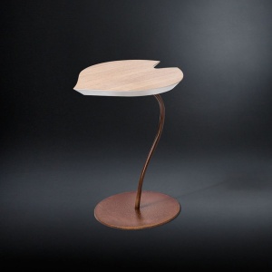 Masuta design LUX cu blat in forma de frunza, LEAF COR-TEN stejar 7511606.71