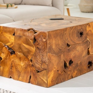 Masuta design unicat Square 90cm Teak - Img 4