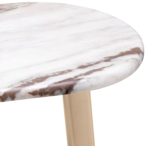 Masuta laterala design LUX cu blat din marmura Oyo - Img 5