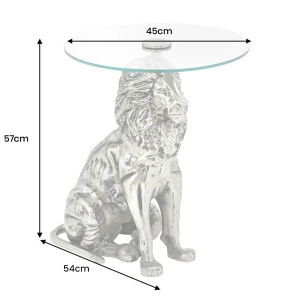 Masuta laterala design unic WILDLIFE LION 60cm - Img 6