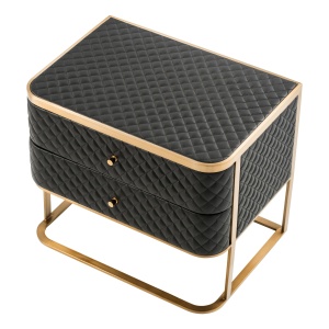 Masuta laterala/ Noptiera cu 2 sertare design LUX Monfort 113407 HZ - Img 3