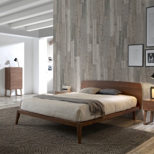 Masuta/ Noptiera eleganta design modern Walnut AC-CP1702-H - Img 4