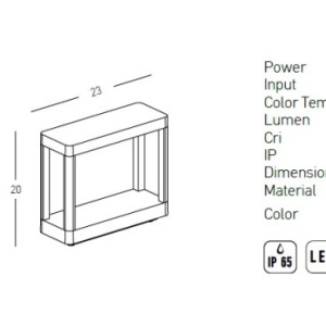 Mini Stalp LED pentru iluminat exterior decorativ IP65 Beck H-20cm 154174 universul-luminii.ro